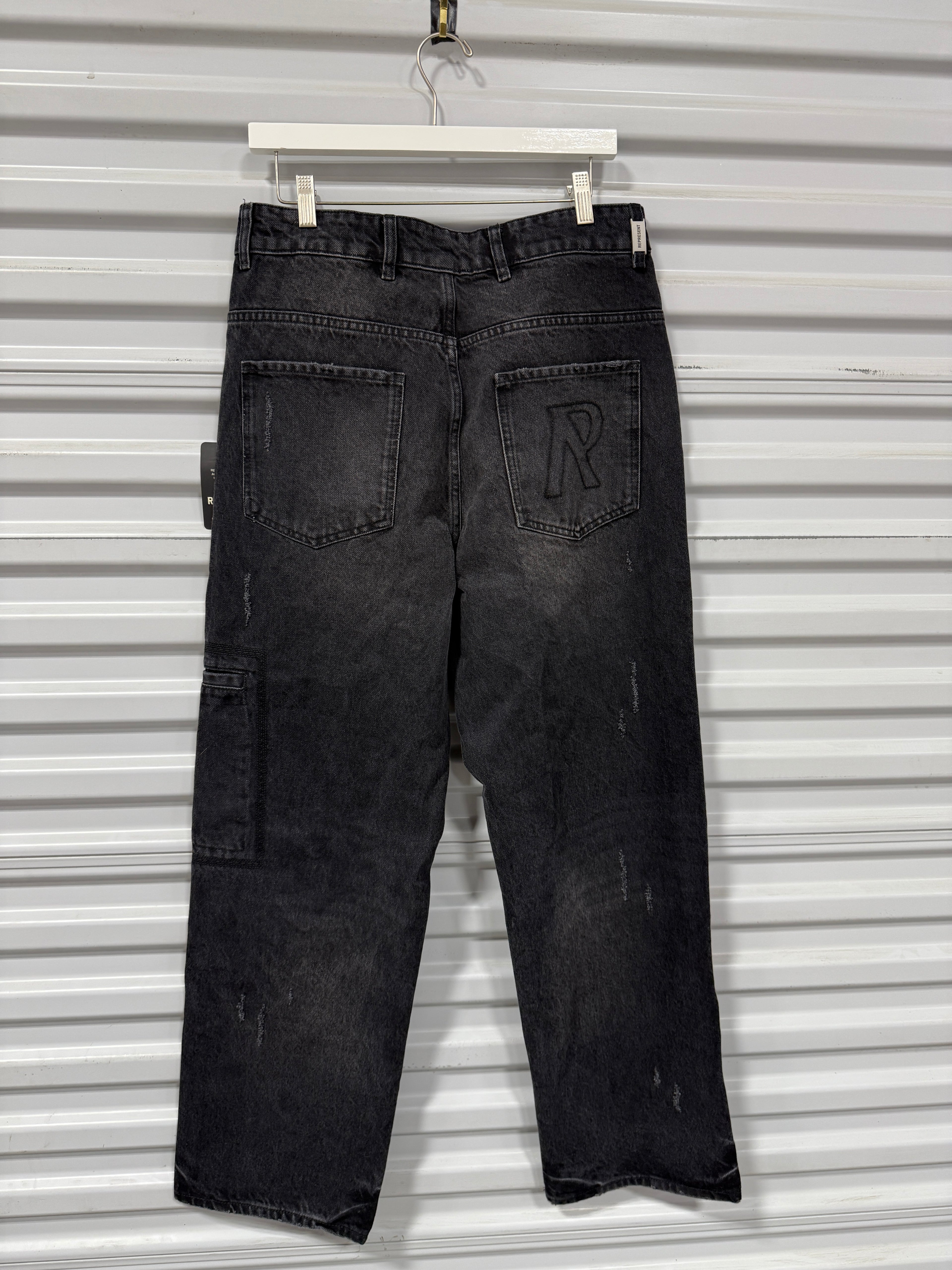 Represent Cargo Denim Sz 32