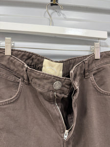 525 Brown Denim Distressed Sz 32