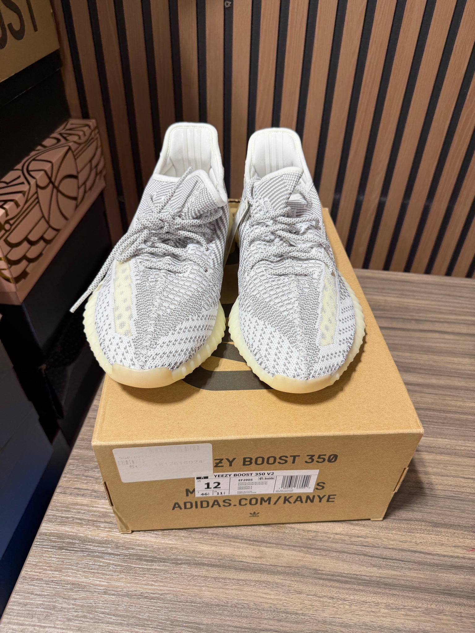 adidas Yeezy Boost 350 V2 Static (Non-Reflective) Sz 12 – HN Shop