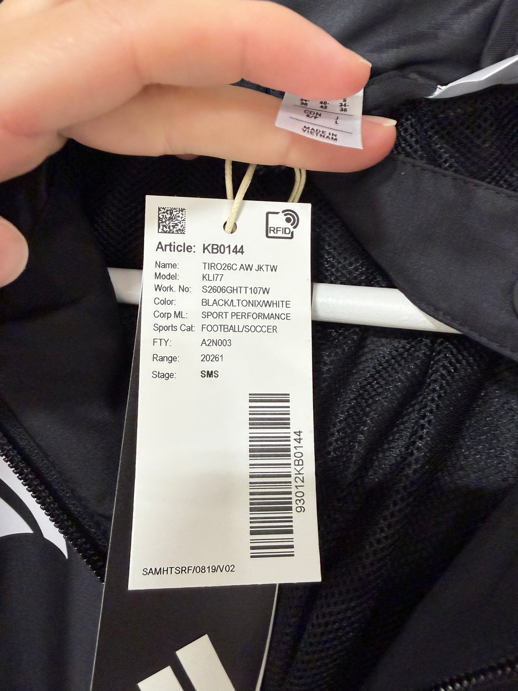 adidas Tiro 26 Competition All Weather Jacket Women's Sz Small