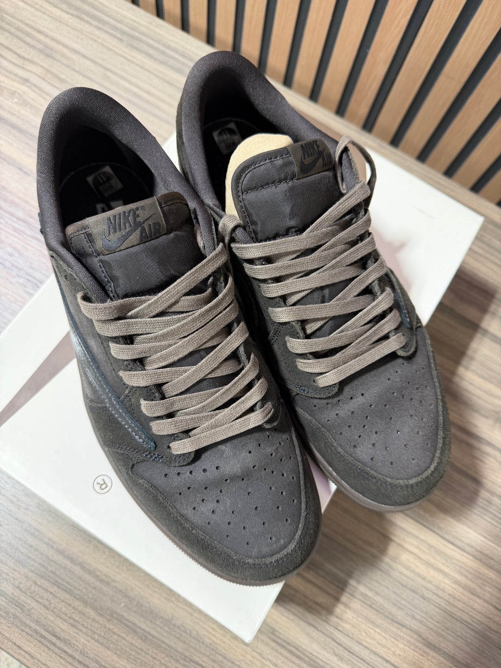 Travis Scott x Air Jordan 1 Retro Low OG SP 'Velvet Brown' Sz 11