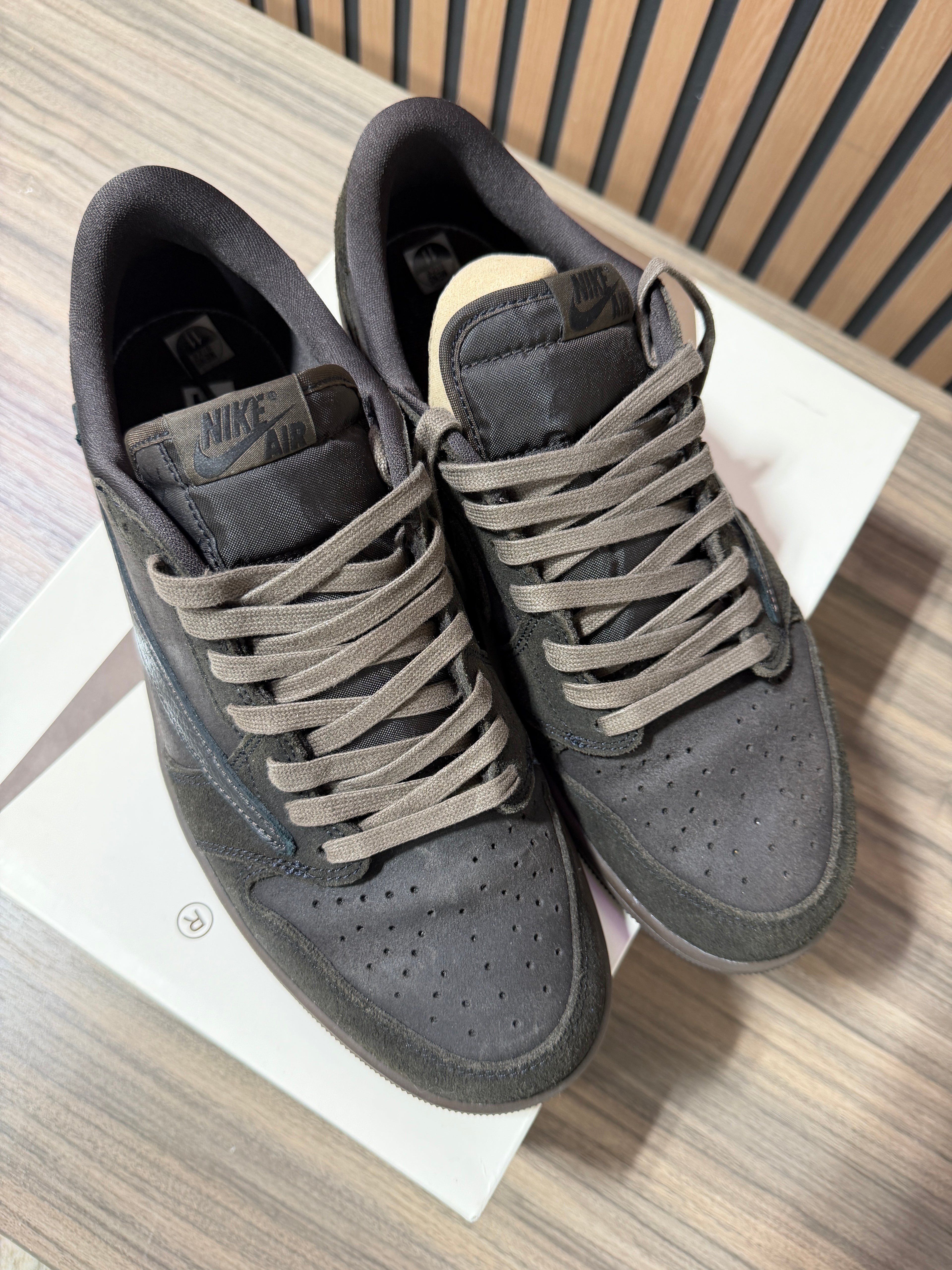 Travis Scott x Air Jordan 1 Retro Low OG SP 'Velvet Brown' Sz 11