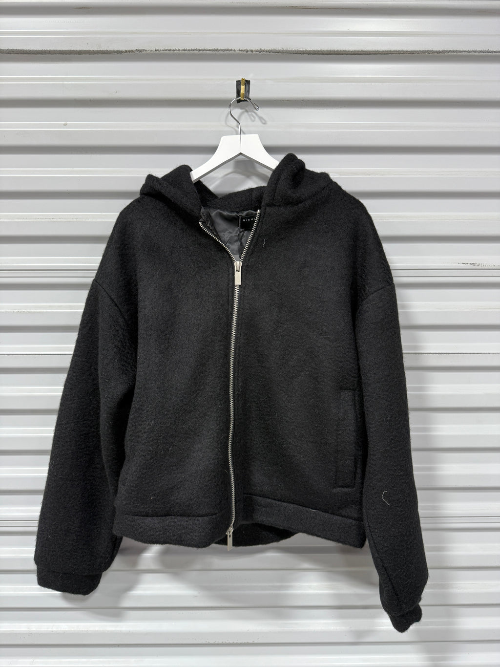Richie Le MOHAIR HOODIE - BLACK Sz M
