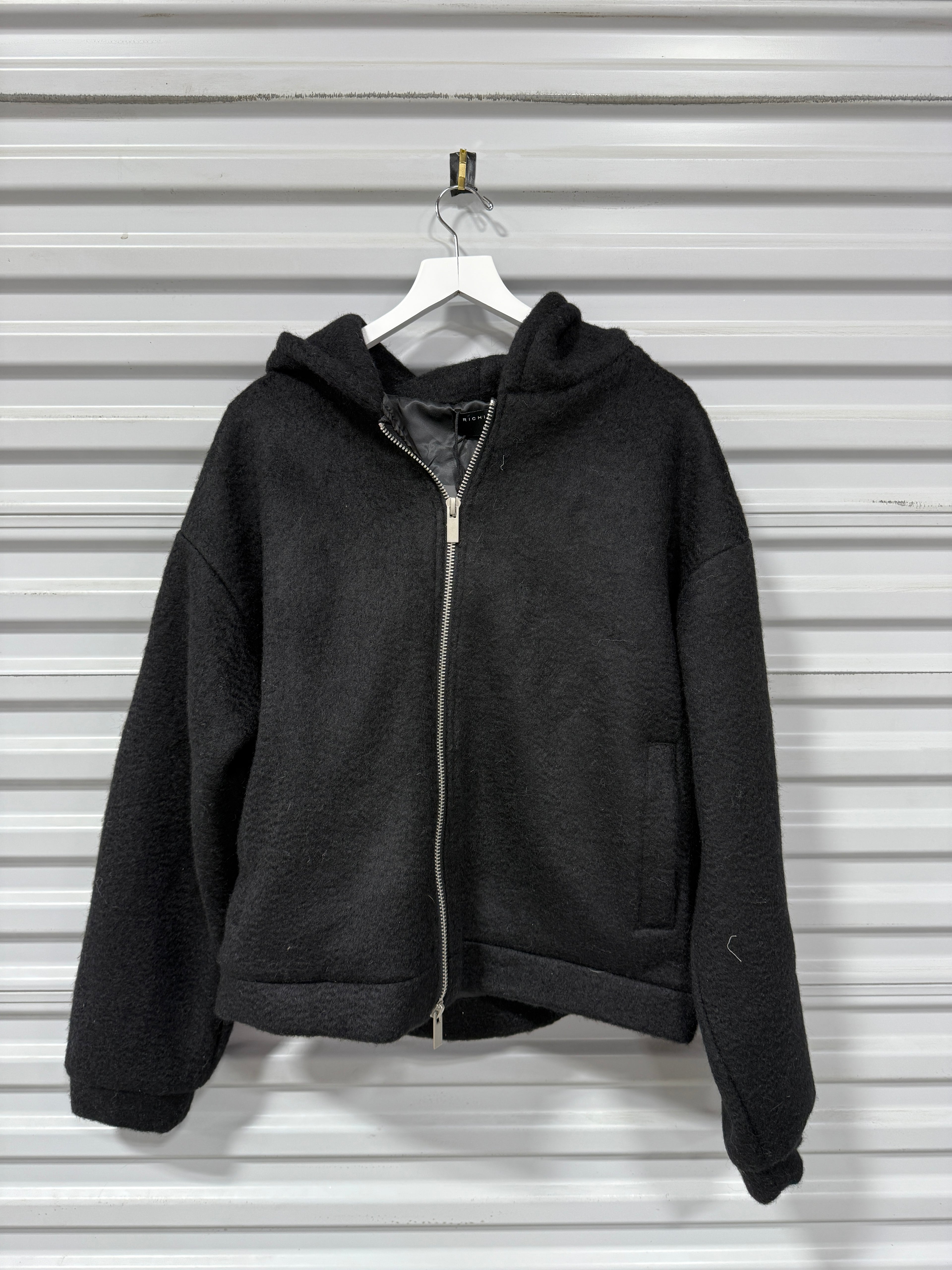Richie Le MOHAIR HOODIE - BLACK Sz M