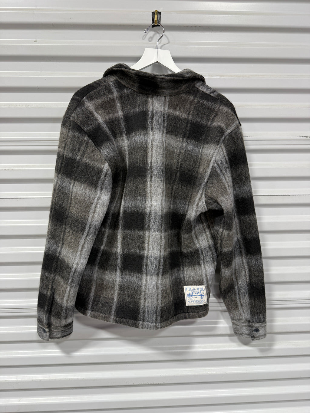 FiveFourFive Flannel Grey Sz Fits M