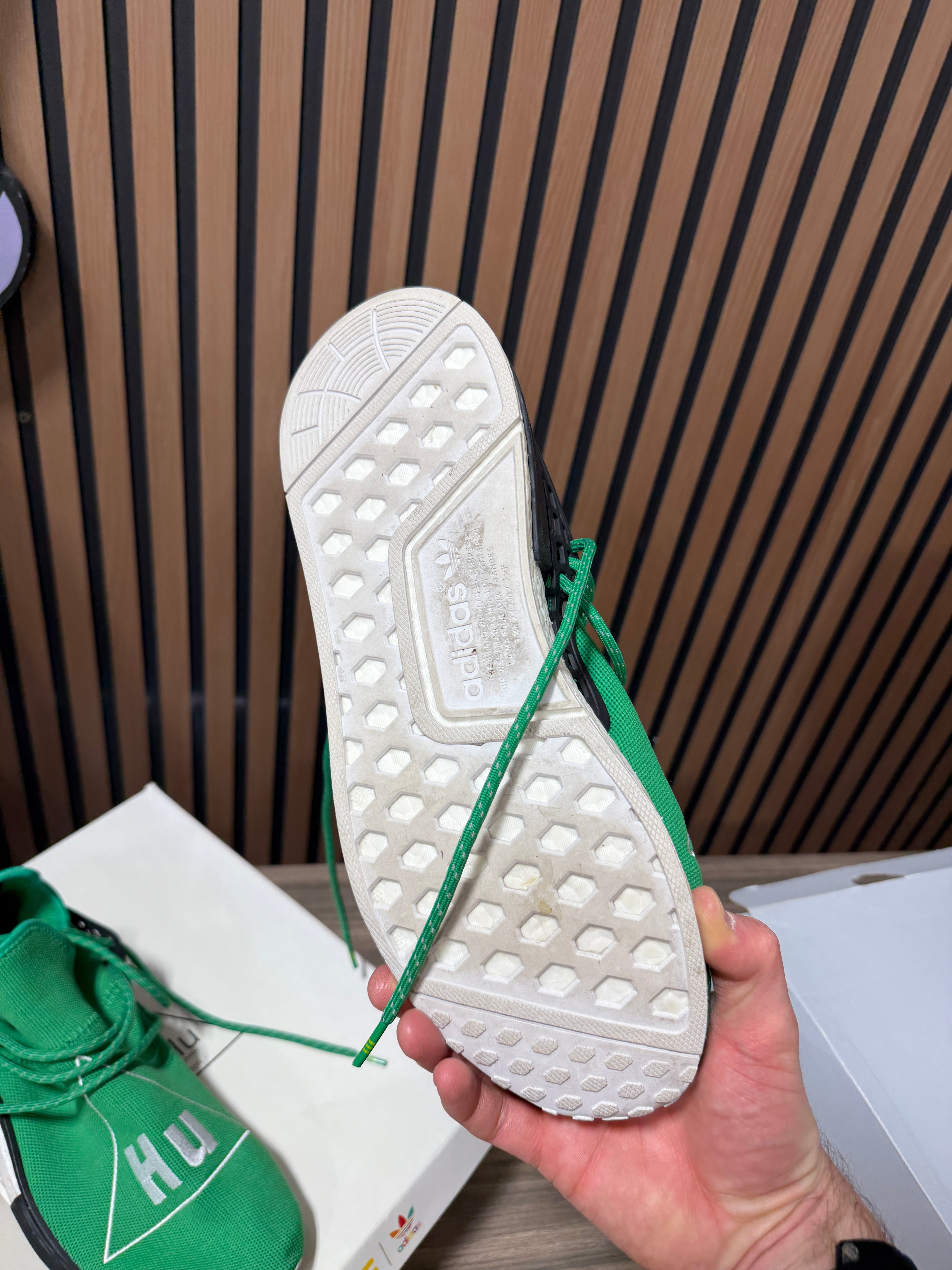 Adidas Pharrell Williams Nmd Human Race Green Sz 12