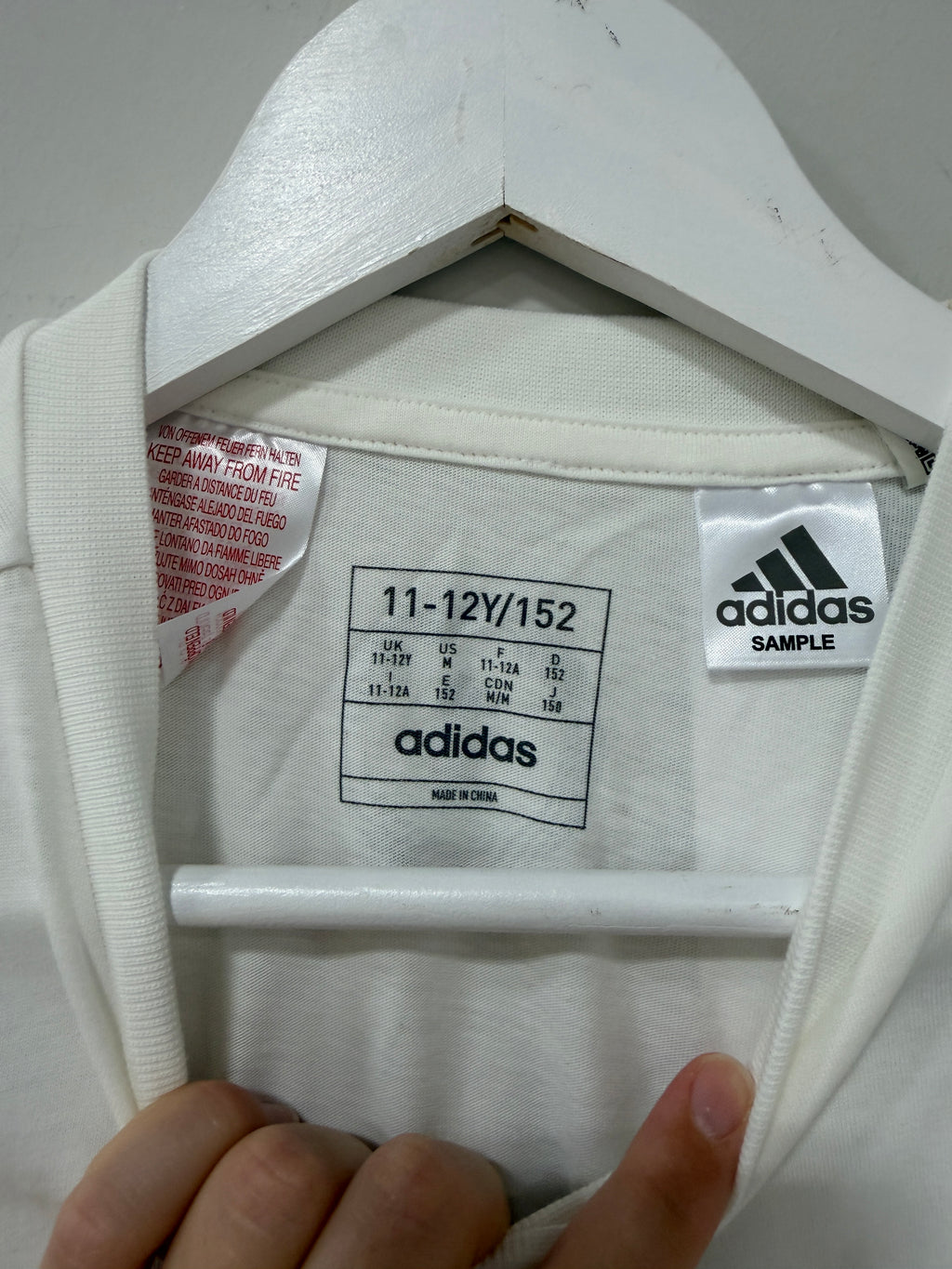 Adidas Germany T-Shirt Youth Size Medium White
