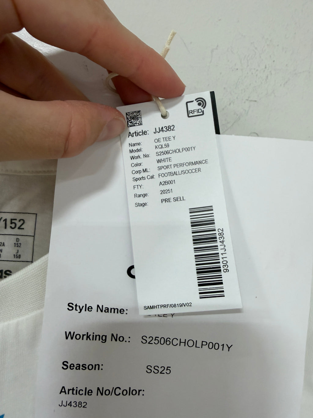 Adidas Germany T-Shirt Youth Size Medium White