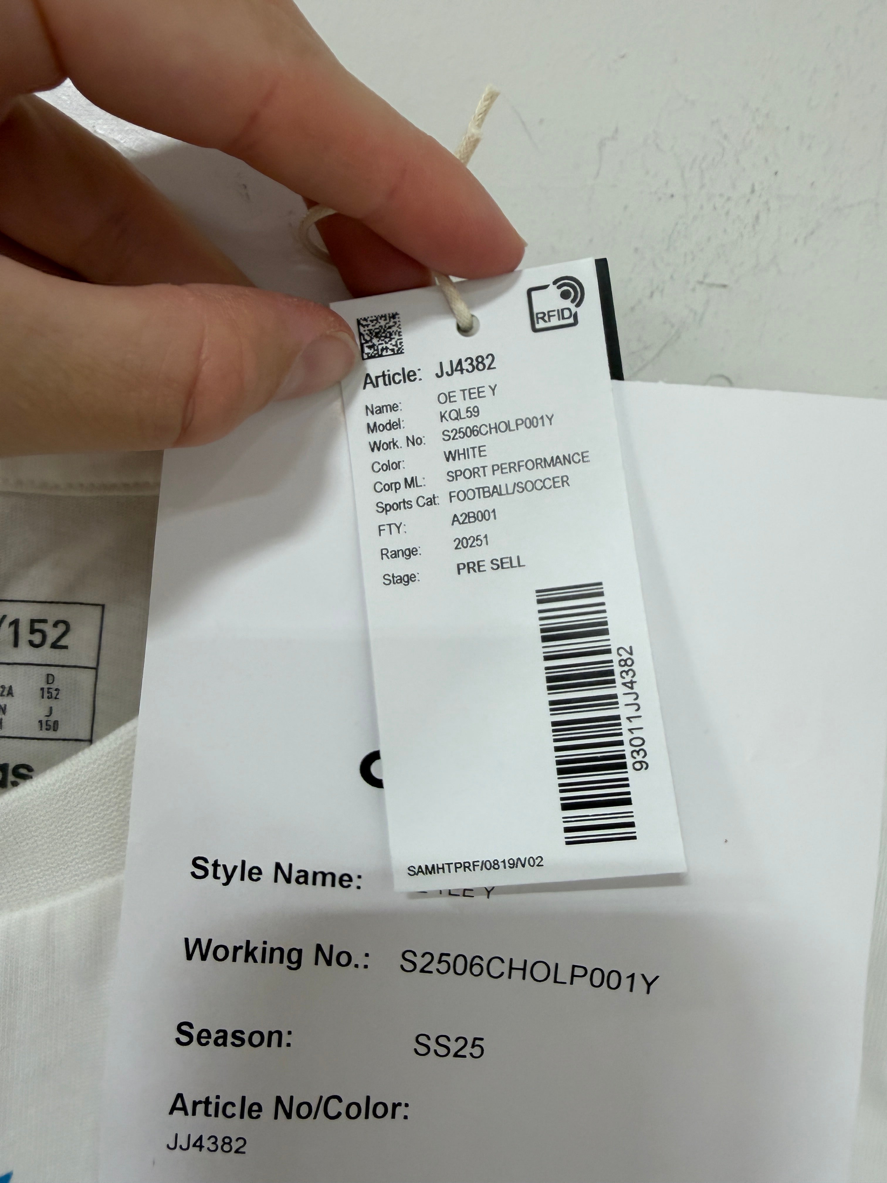 Adidas Germany T-Shirt Youth Size Medium White