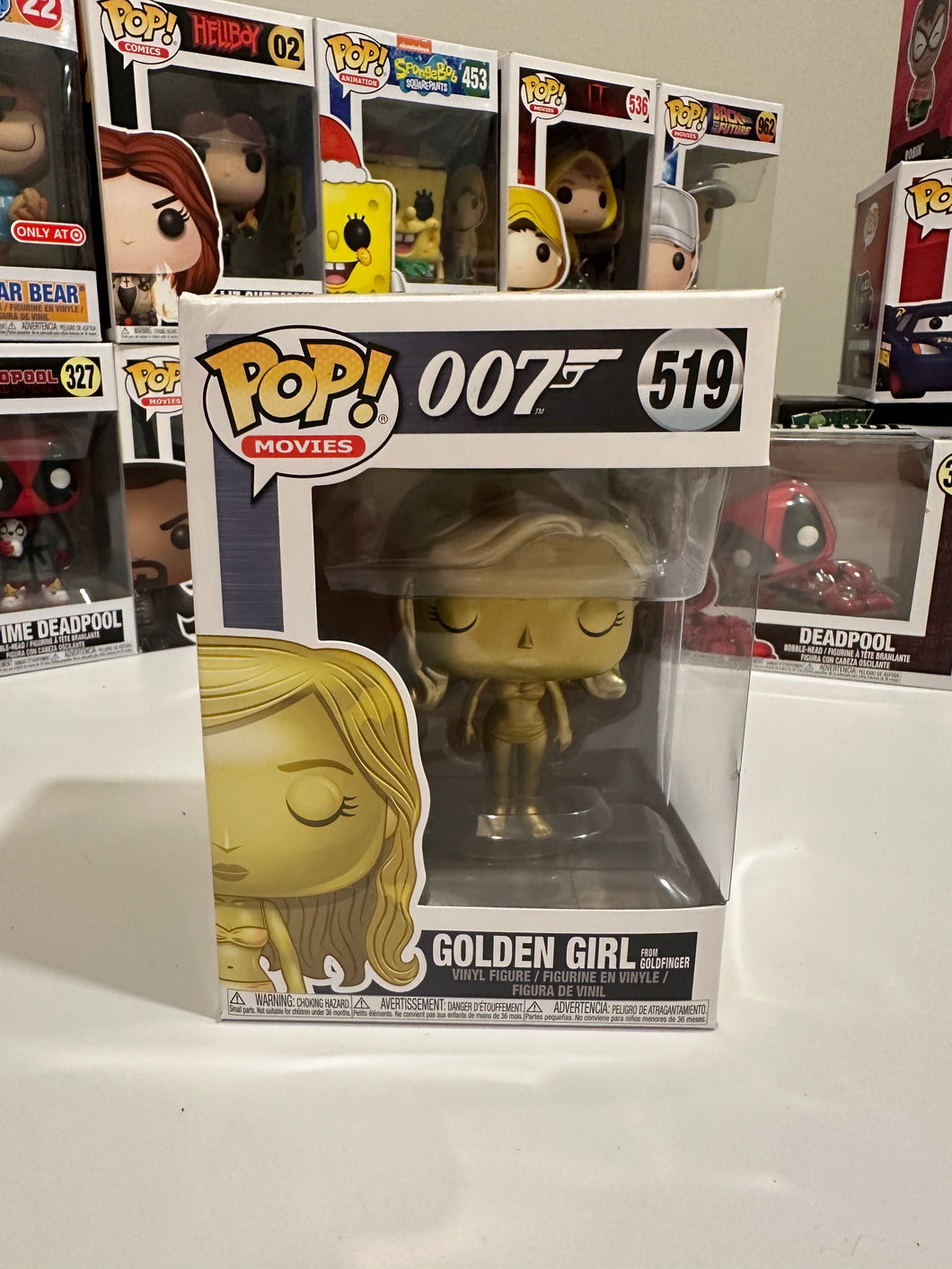 Funko Pop Movies #519 Golden Girl from Goldfinger James Bond 007