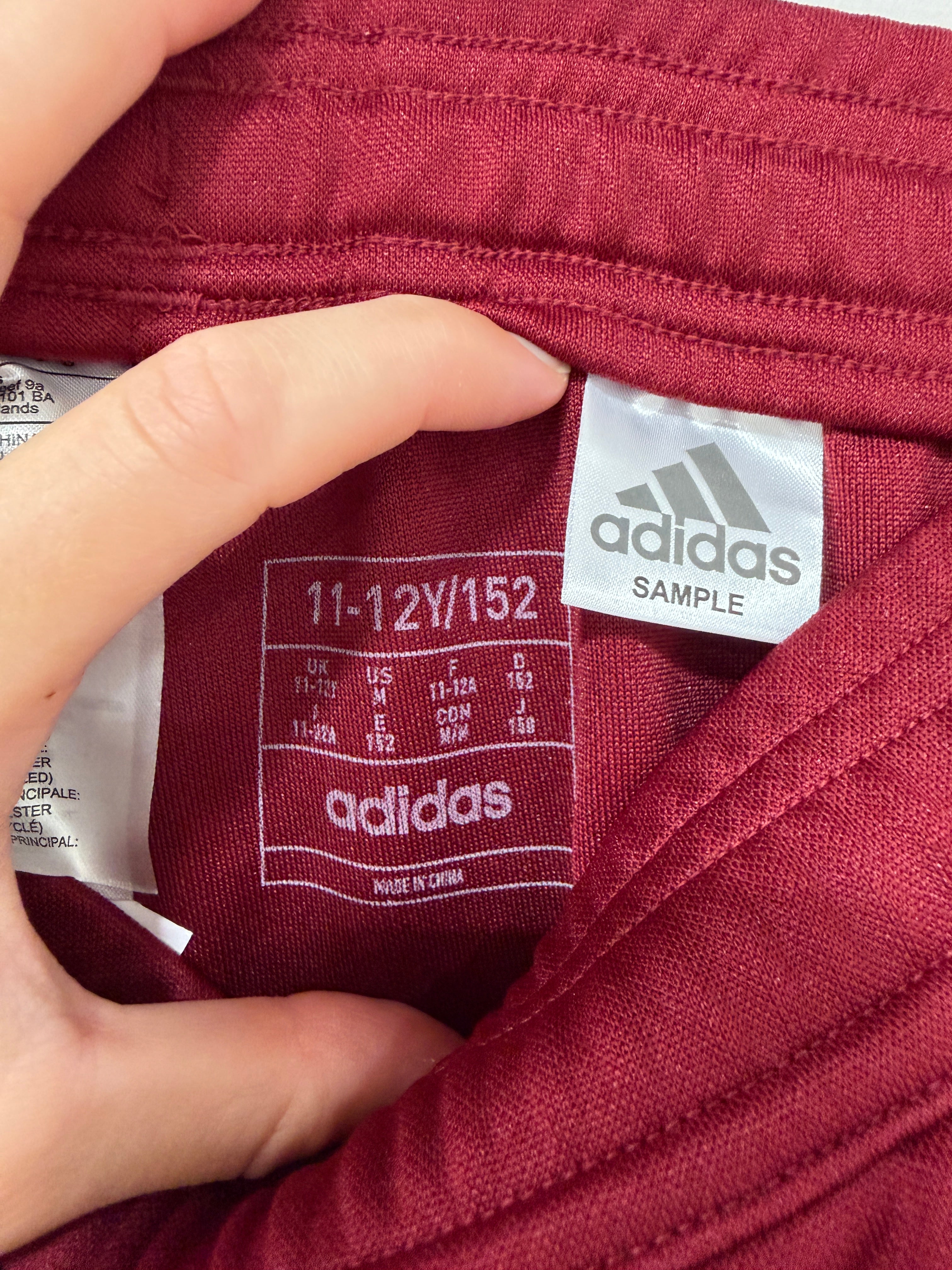 Adidas Tiro 24 Youth Pants Sz Medium Maroon/Yellow
