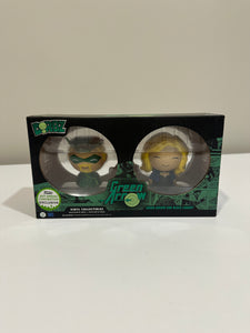 FUNKO DORBZ DC GREEN ARROW AND BLACK CANARY ECCC 2017 2 PACK VINYL FIGURE SET