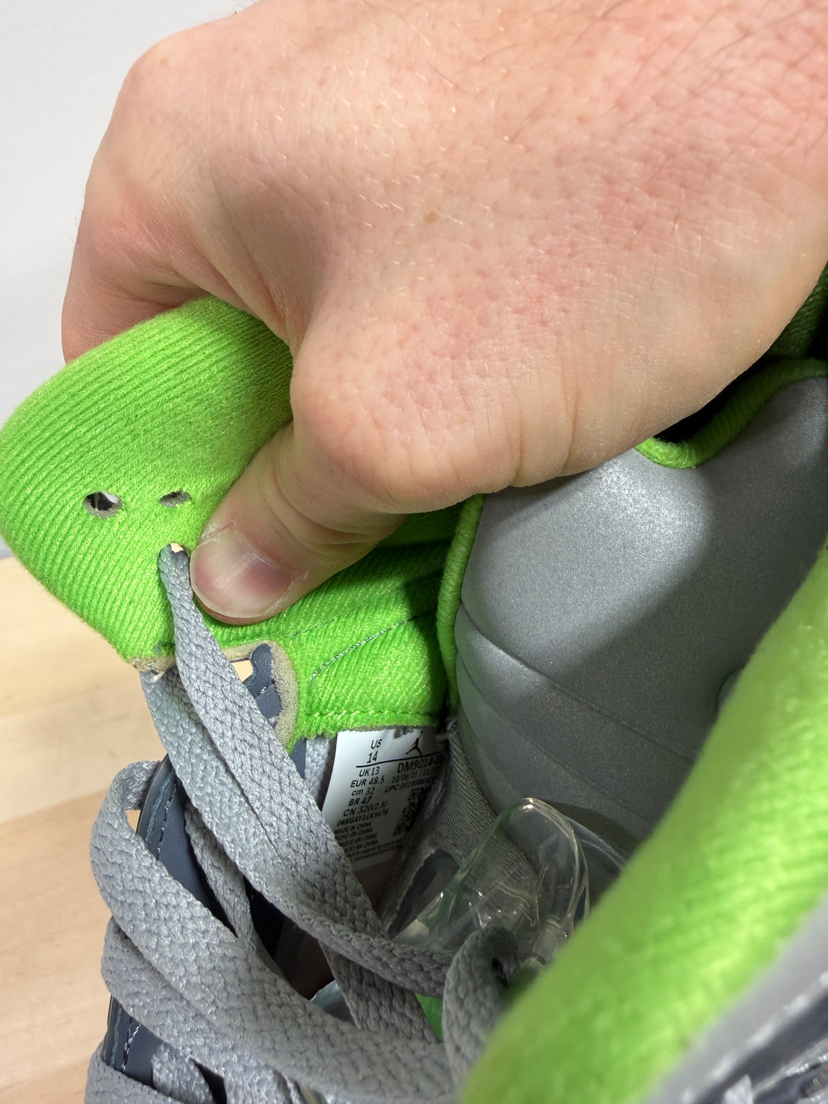 Air Jordan 5 Retro 'Green Bean' Sz 14