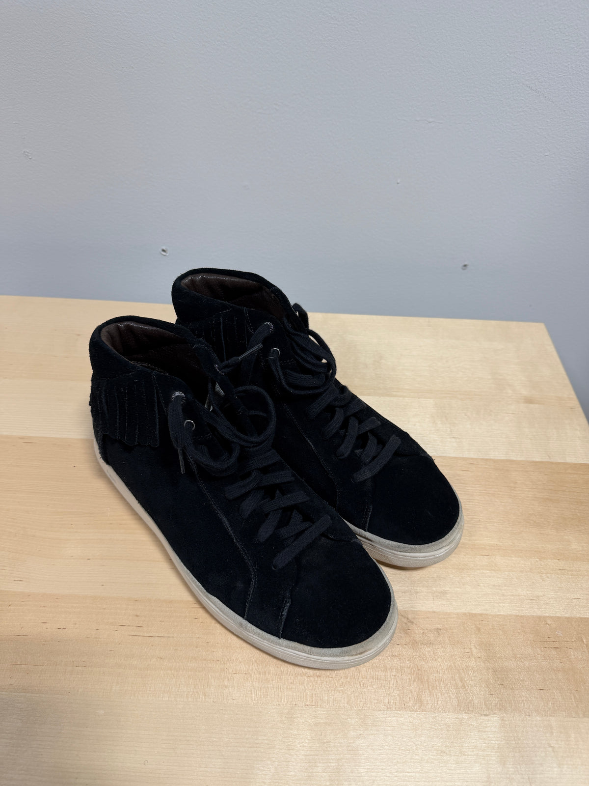 UGG Cali Lace High Fringe Sneakers Sz 12