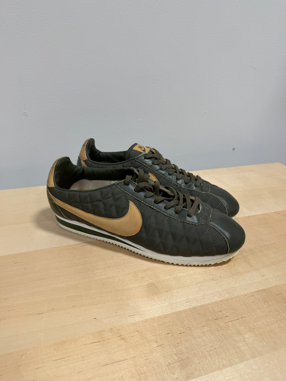 Nike Classic Cortez Nylon 'Quilted Pack' in Cargo Khaki SEE PICS Sz 12