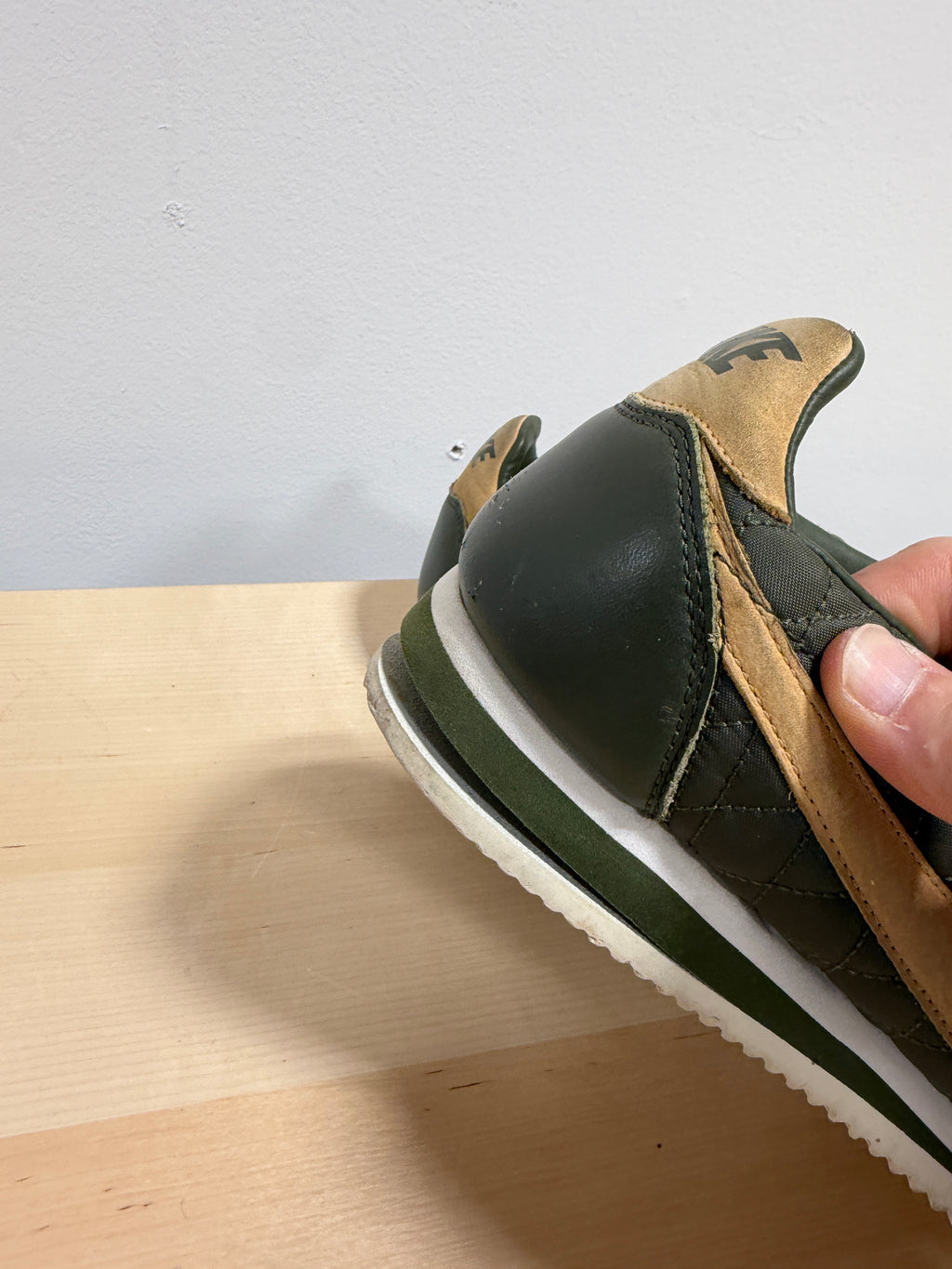 Nike Classic Cortez Nylon 'Quilted Pack' in Cargo Khaki SEE PICS Sz 12