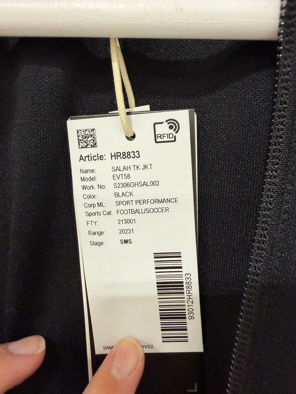 Adidas Salah Mens Track Jacket – Black/Yellow Sz Medium
