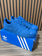 Load image into Gallery viewer, Adidas Superstar Royal Blue Suede Leather Sneakers Men's Shoes Size 12
