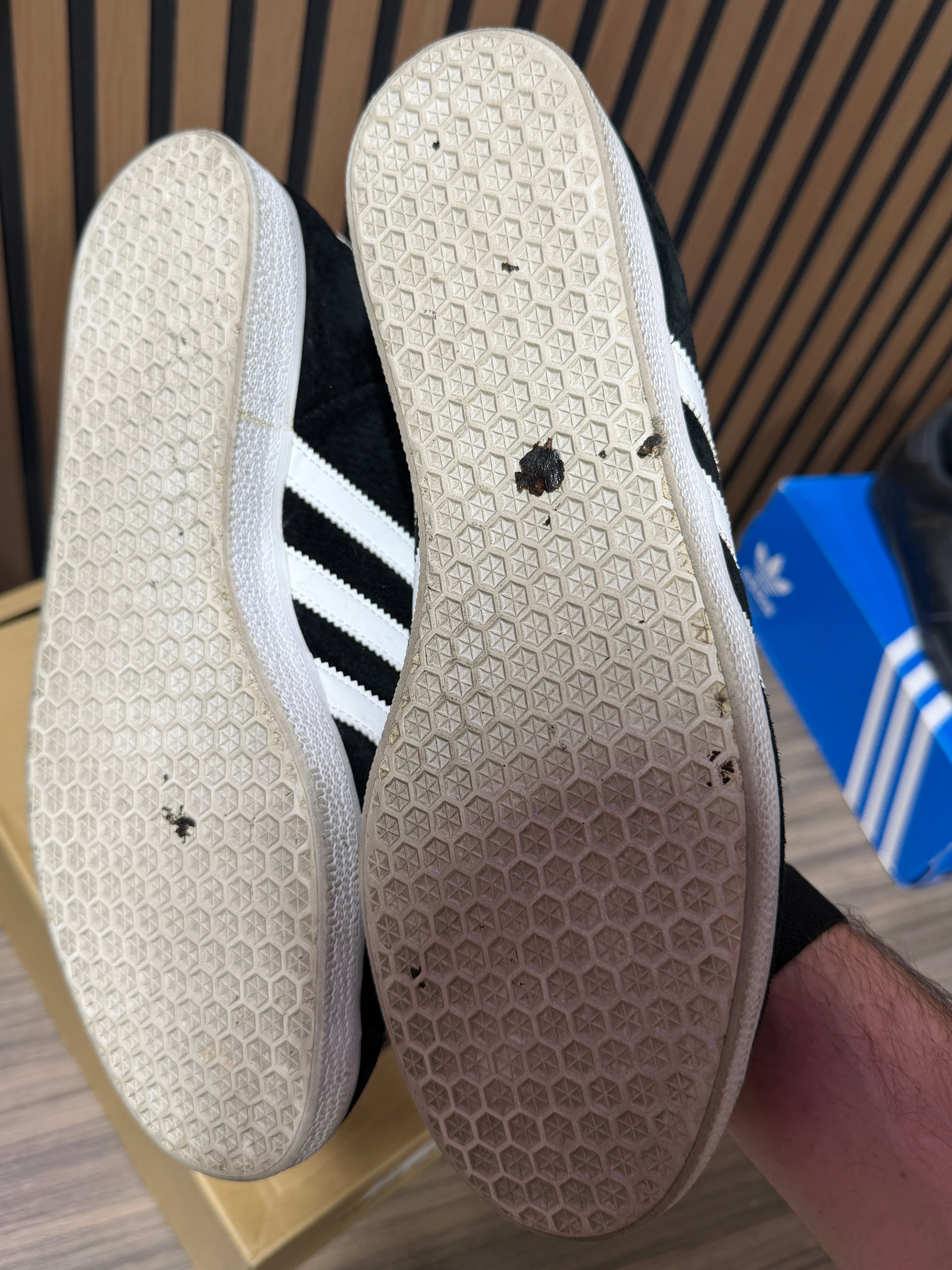 ADIDAS Originals Gazelle Core Black Sz 12