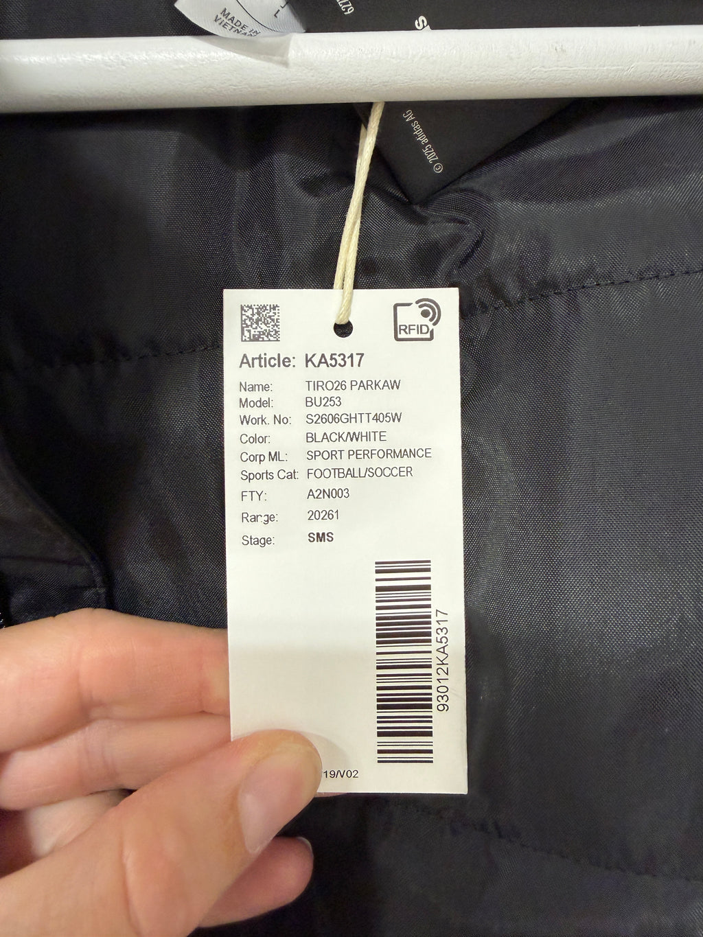 Adidas Tiro 26 Parka Women's Sz Small