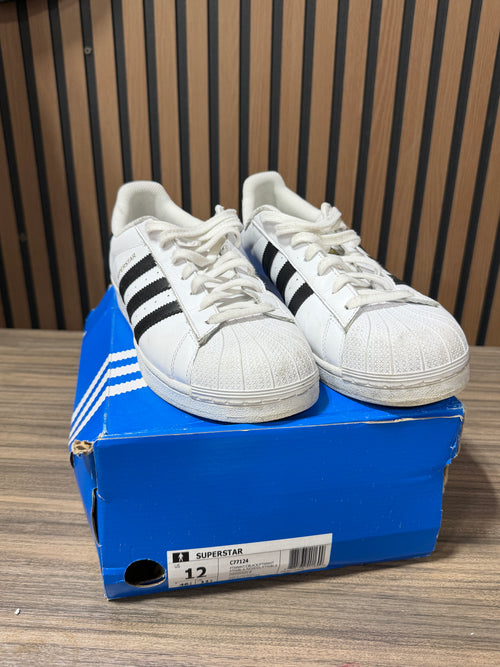 Adidas Superstar White/Black Sz 12