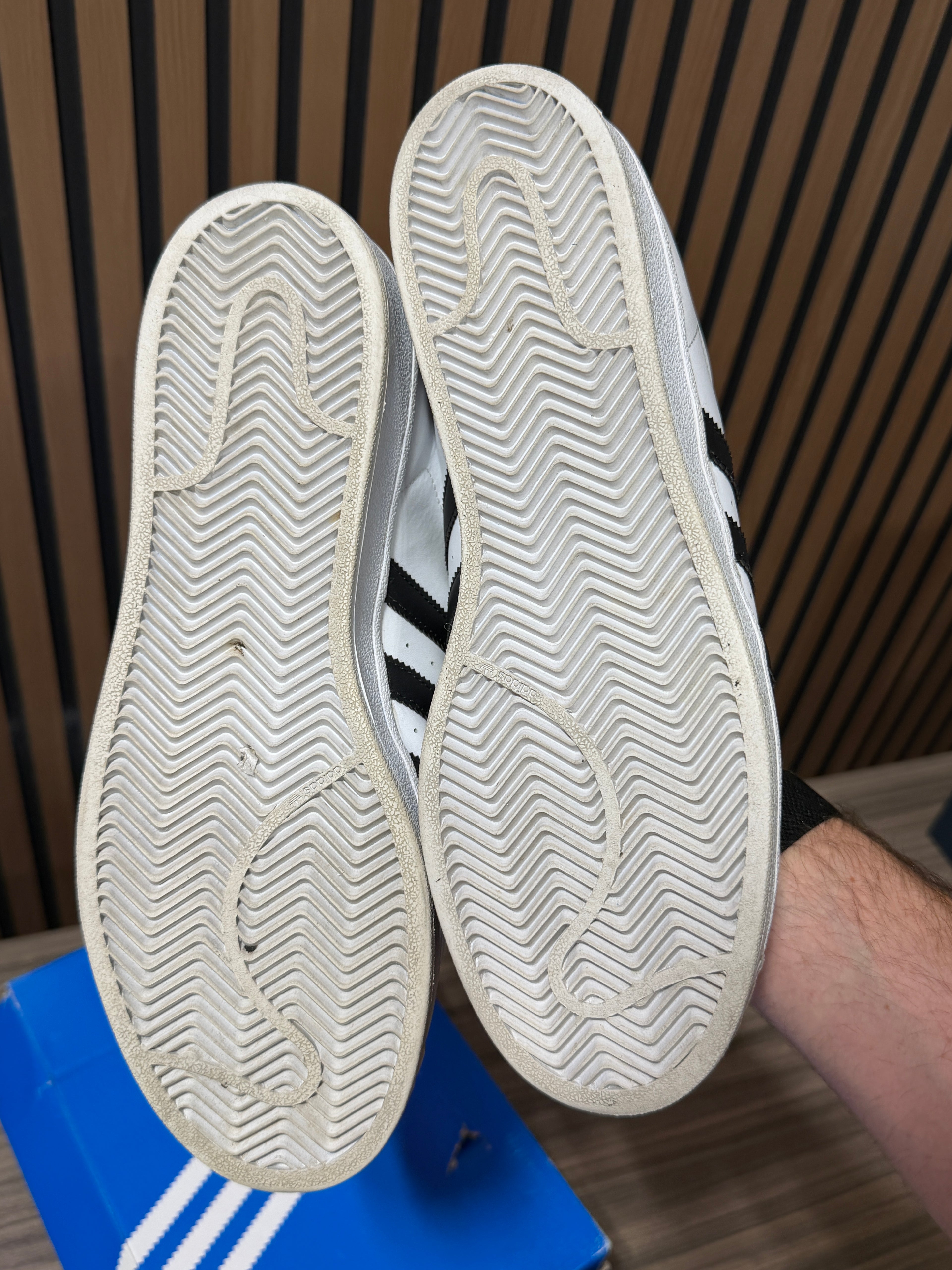 Adidas Superstar White/Black Sz 12
