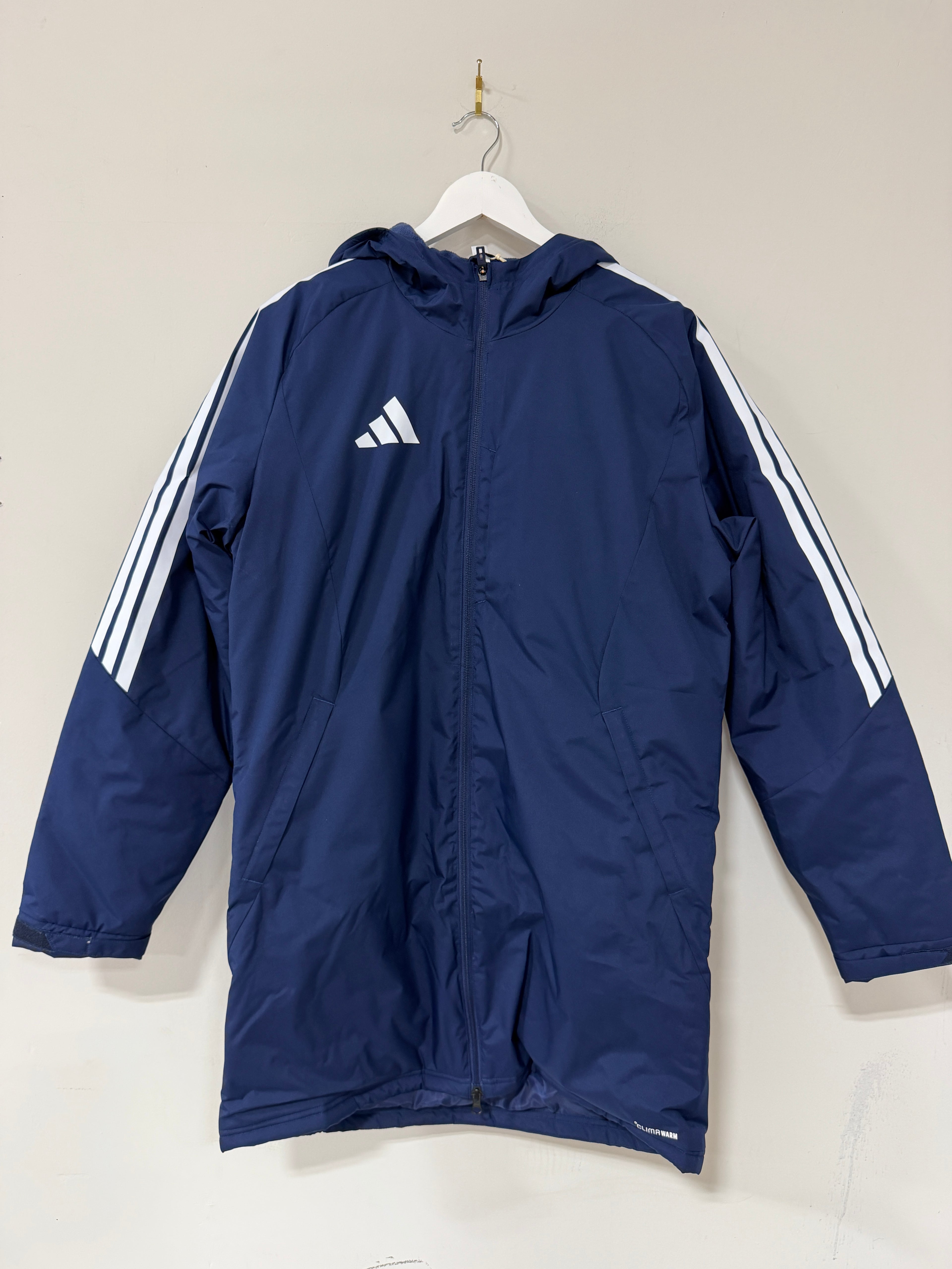 adidas Tiro26 Stadium Parka Blue Sz Medium