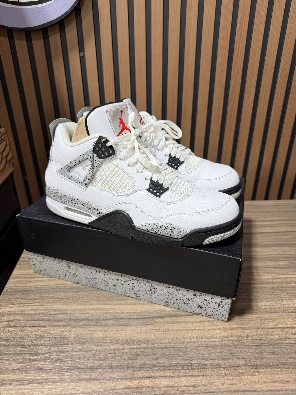 Air Jordan 4 Retro 'White Cement' 2012 Sz 12