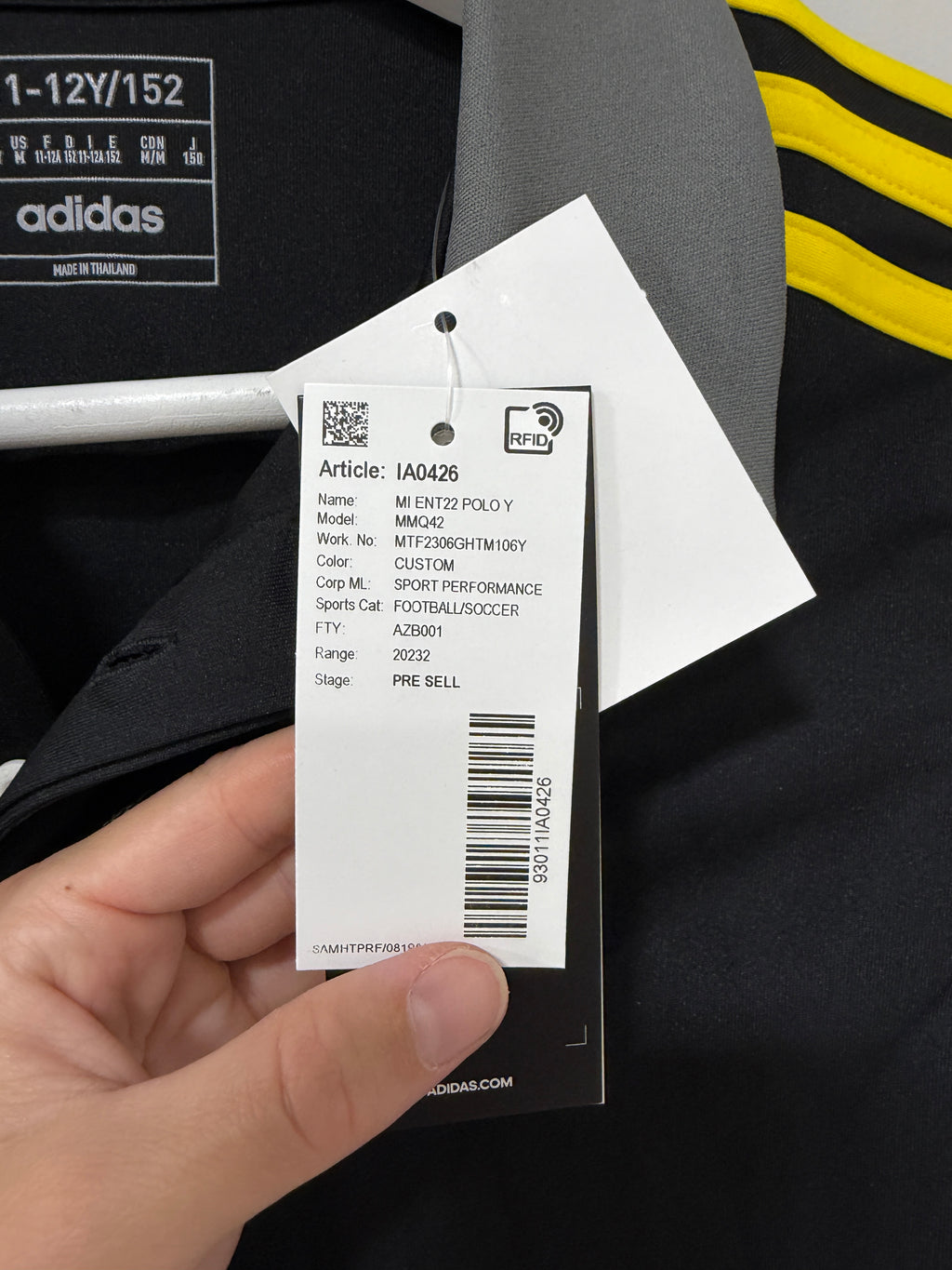 Adidas Entrada 22 Polo Youth Size Medium