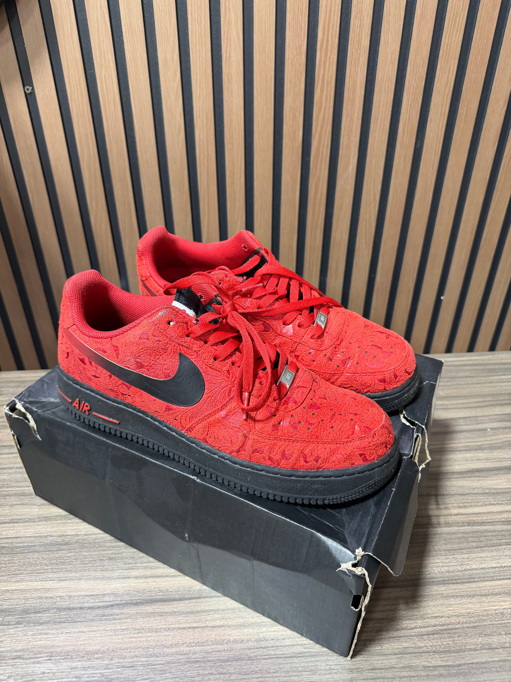 Nike Air Force 1 Low 'Miami Heat' Sz 12