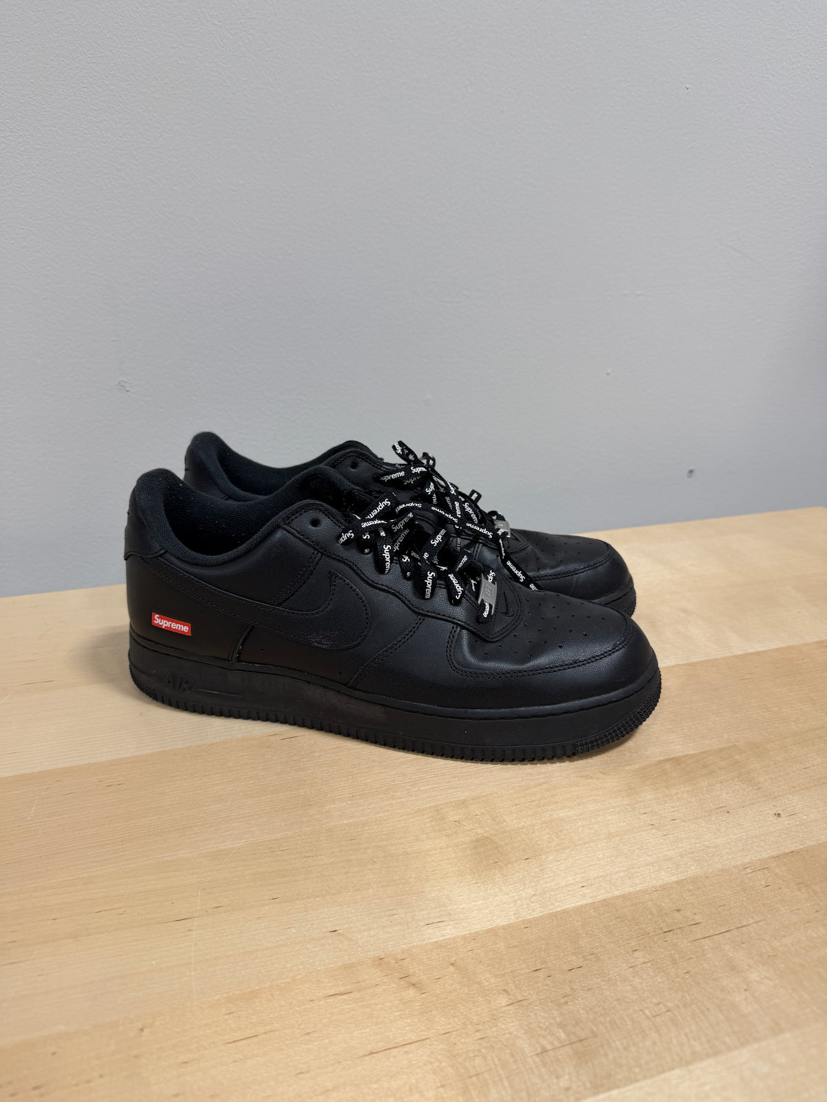 Nike Air Force 1 Low x Supreme 'Box Logo - Black' Sz 11.5