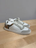 NEW Burberry Leather, Suede and Check Sneakers Sz 12