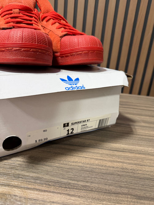 Adidas Superstar Triple Red Suede Shoes Size 12