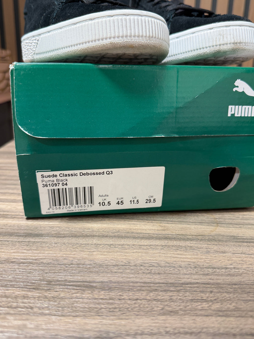 Puma Suede Classic Sz 12 Black