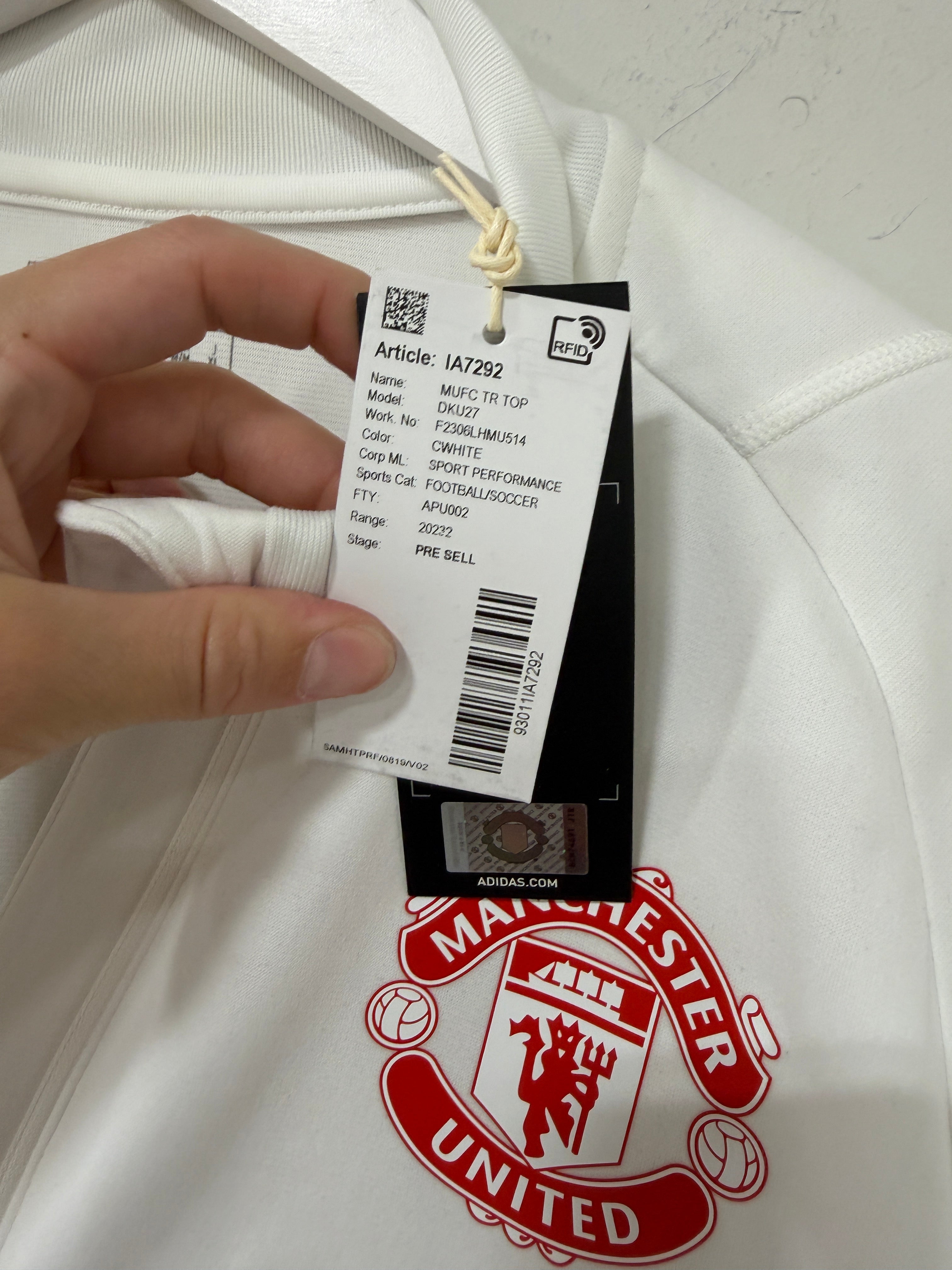 Adidas Manchester United Training Jacket Size Medium