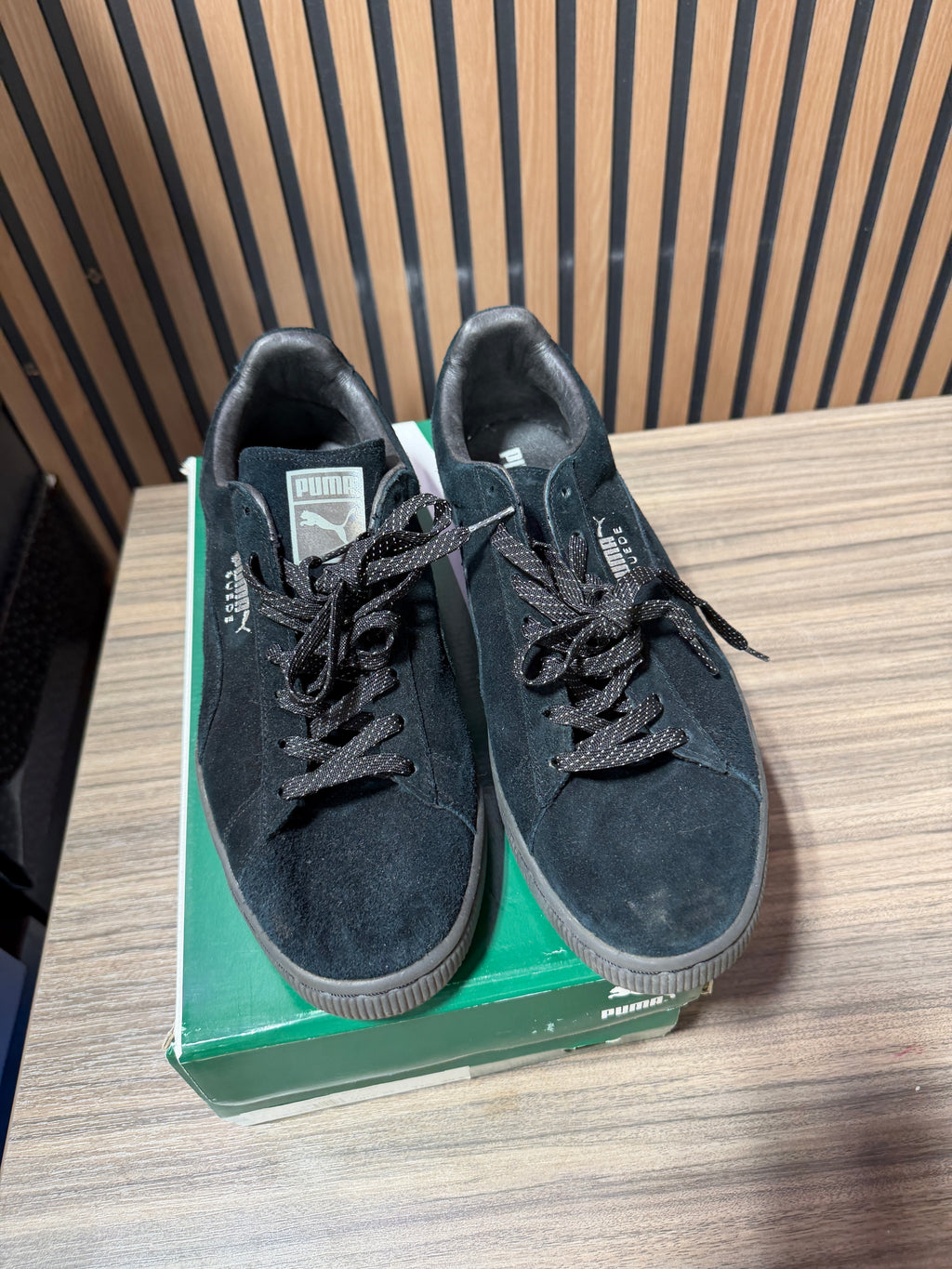 Puma Suede Classic Sz 12 Black/Black