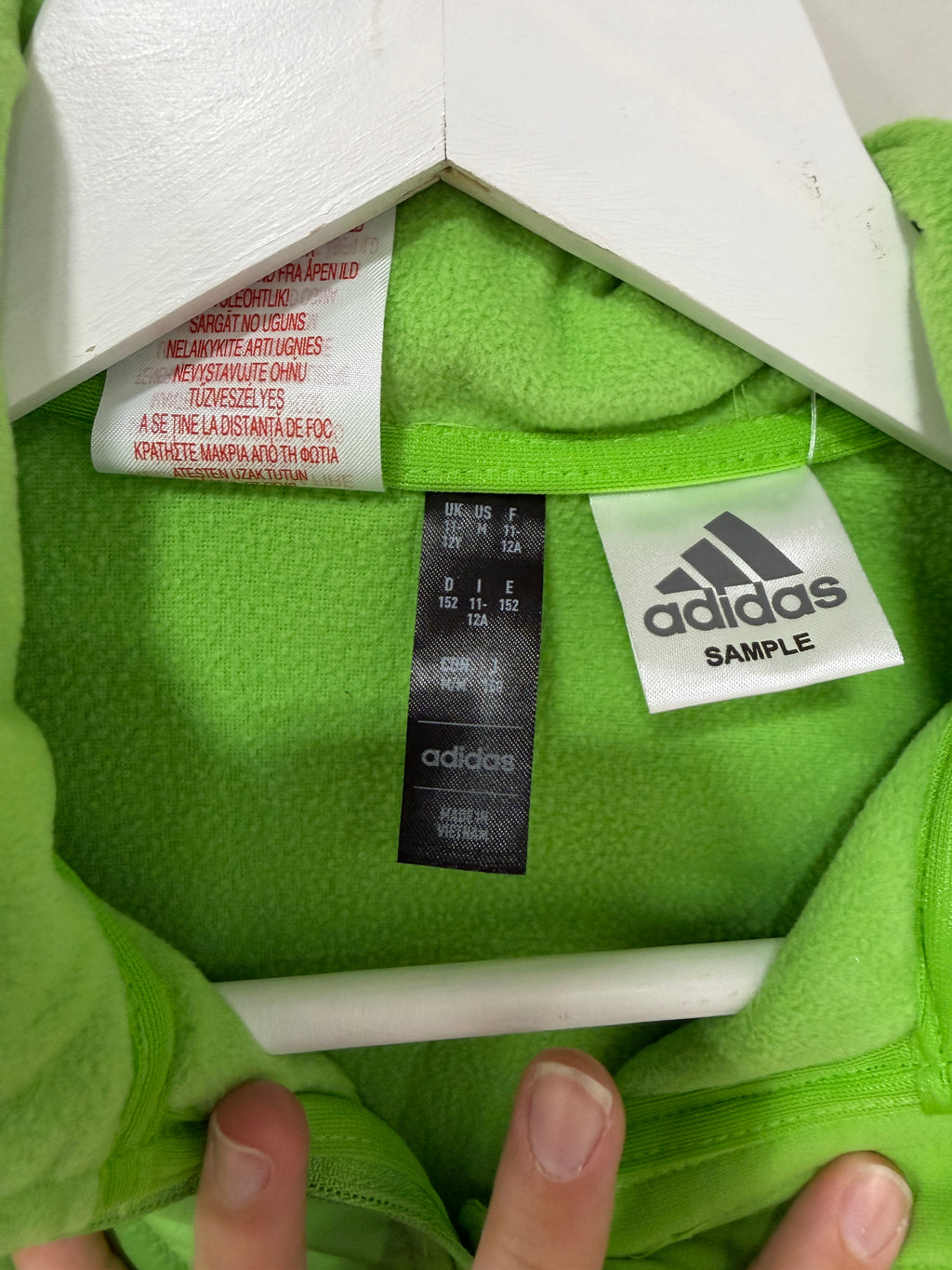 Adidas Winterized Top Green Youth Size Medium