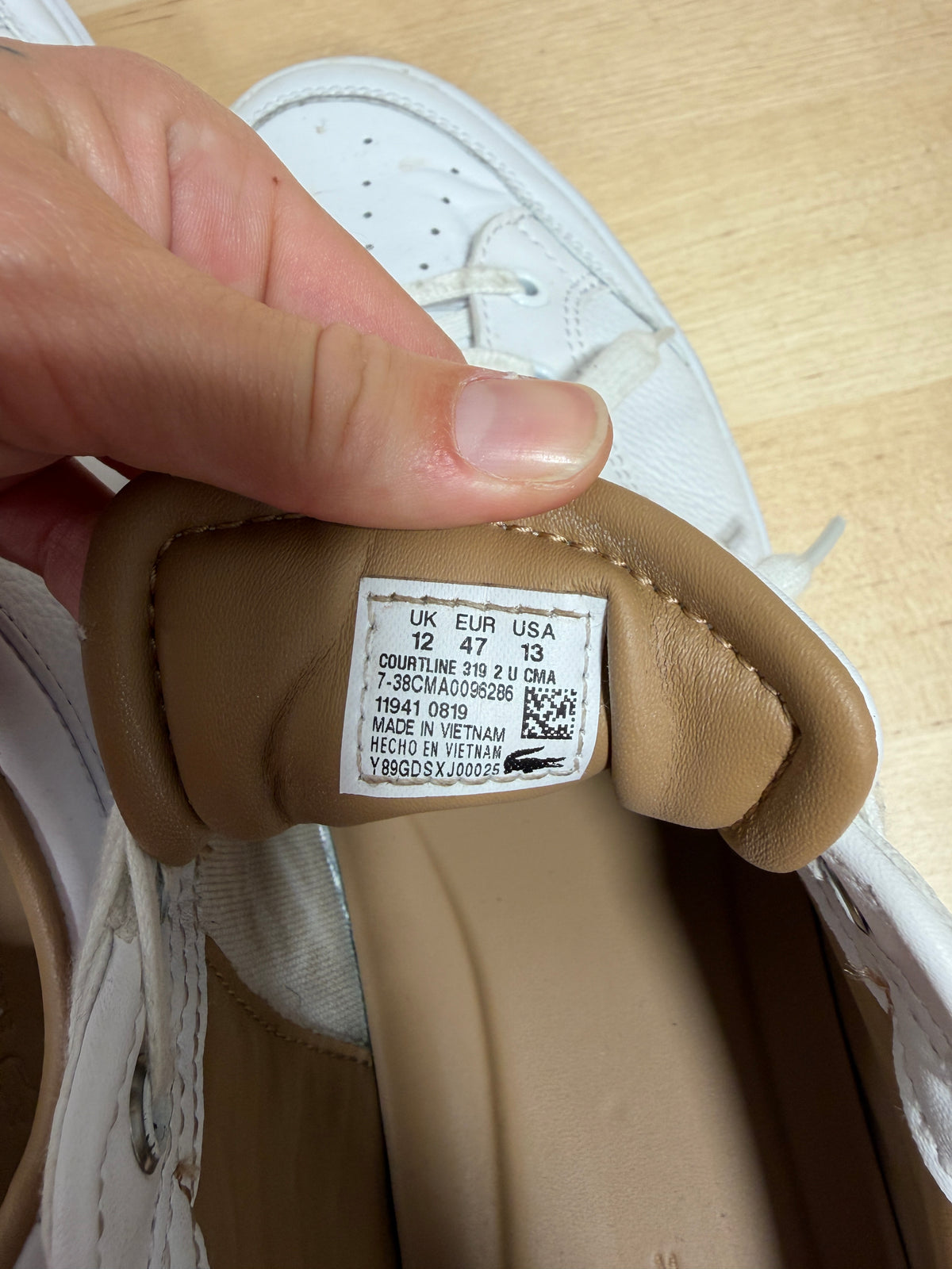 Lacoste Courtline Sneaker Sz 12
