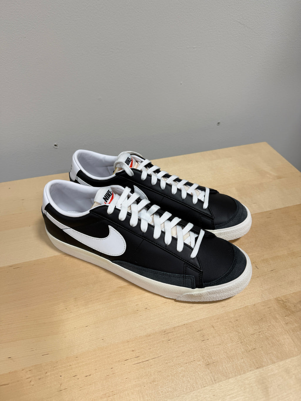 NEW Nike Blazer Low '77 Vintage Black Sz 12