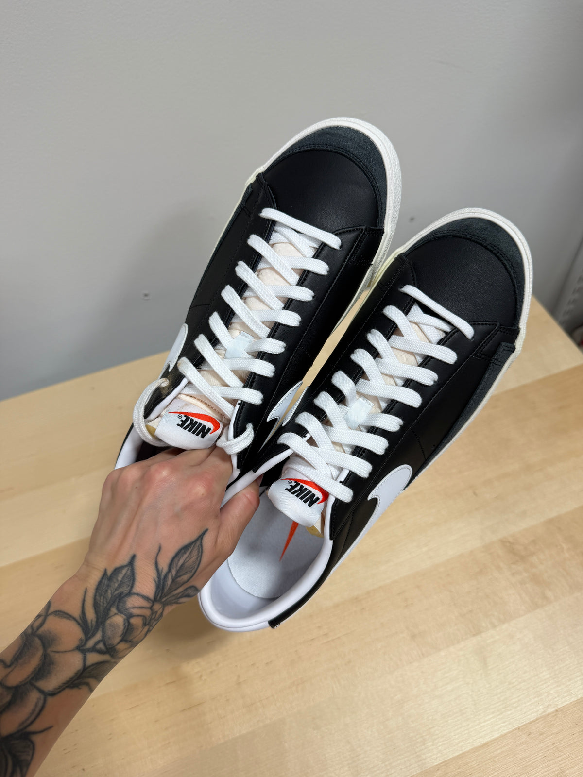 NEW Nike Blazer Low '77 Vintage Black Sz 12