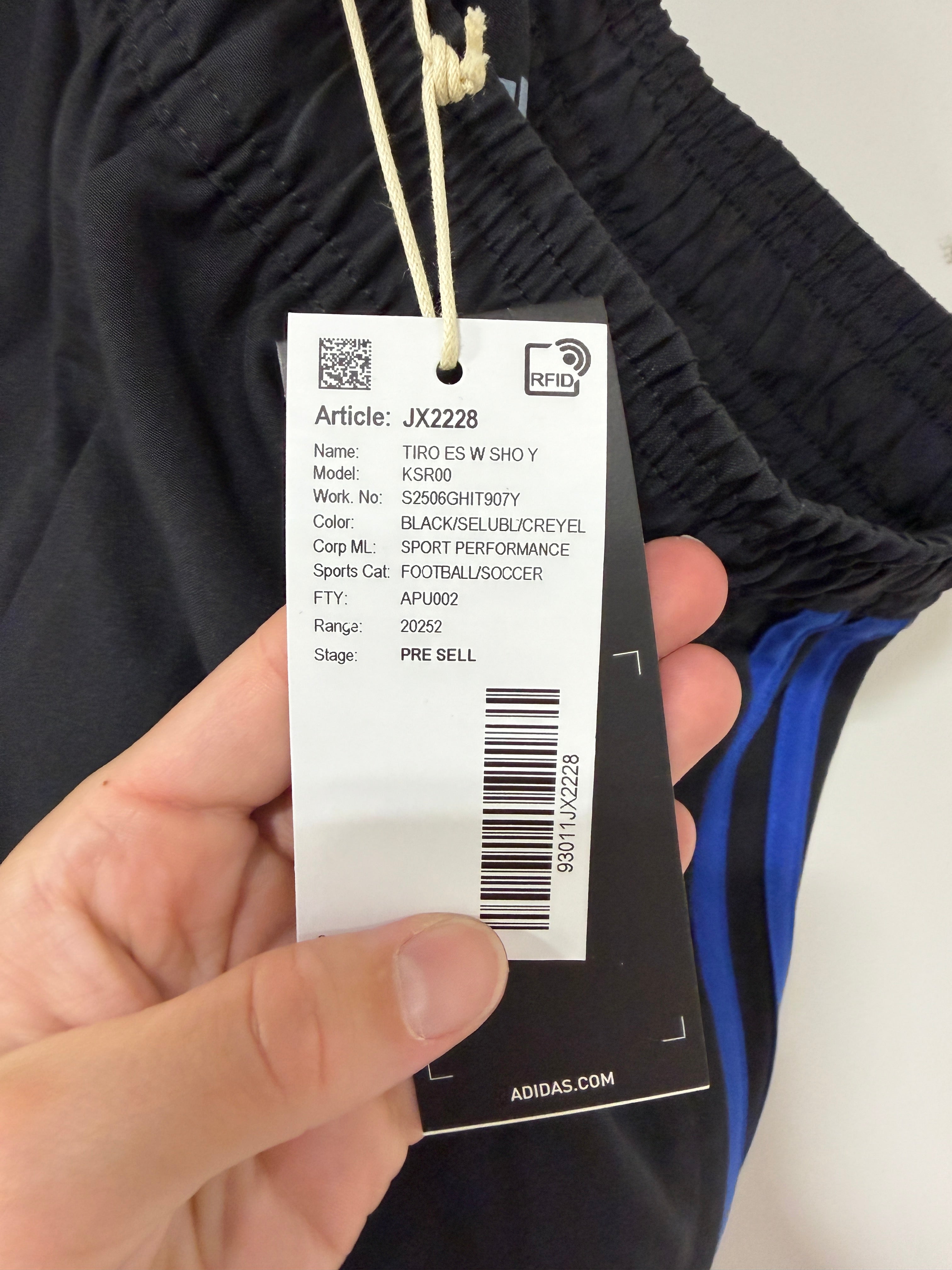 adidas Tiro 25 Essentials Woven Shorts Youth Size Medium