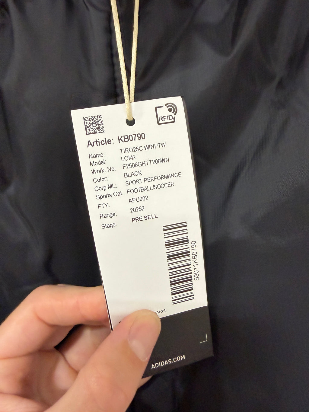 Adidas Youth Tiro 25 Winterized Pants Size S