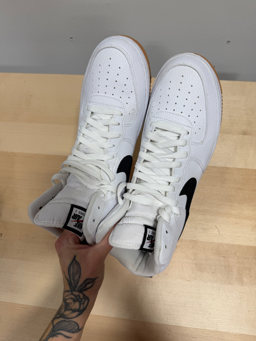 Nike Air Force 1 High '07 'White Gum' Sz 12