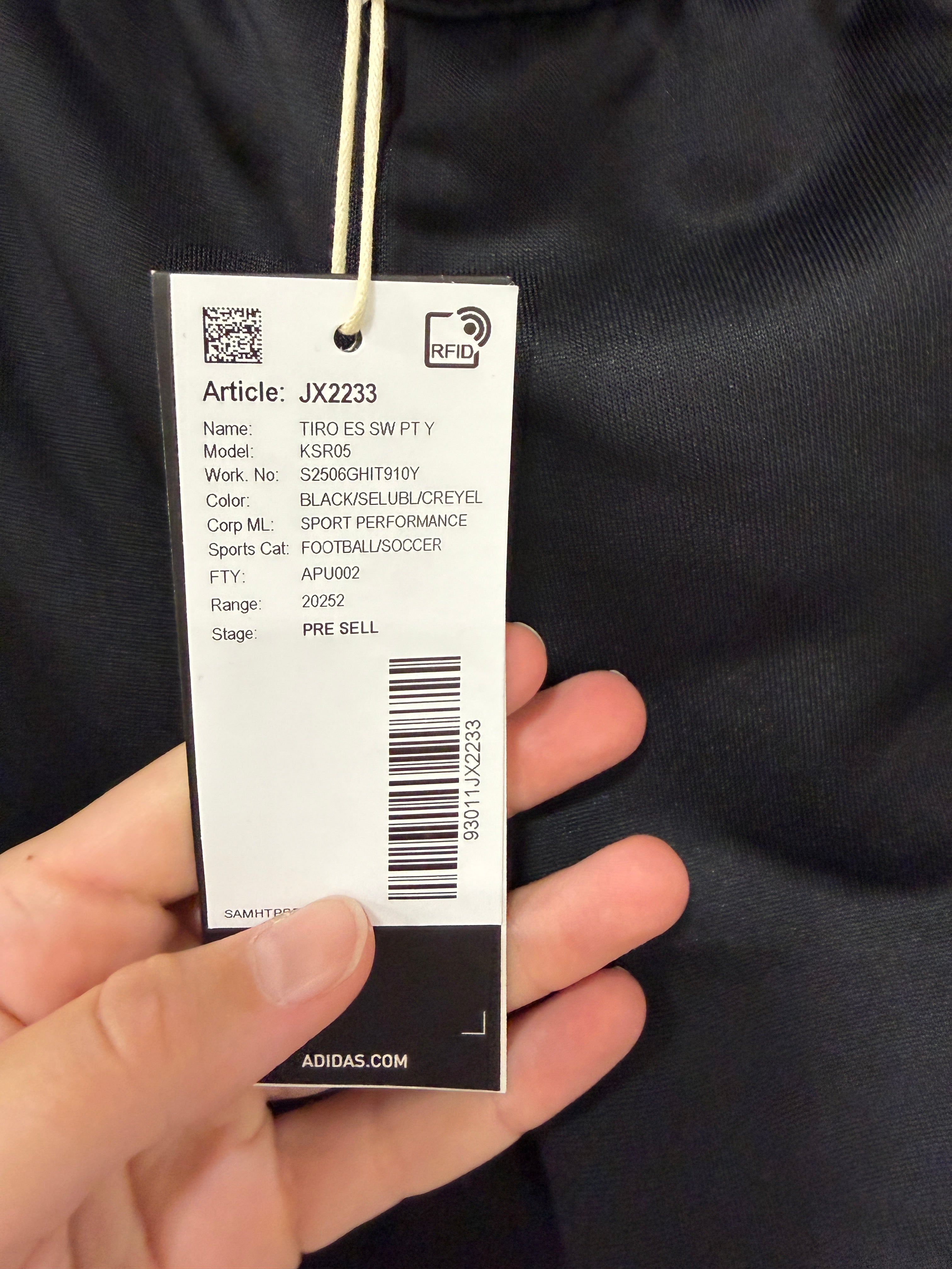 adidas Tiro 25 Essentials Woven Pant Youth Sz Medium