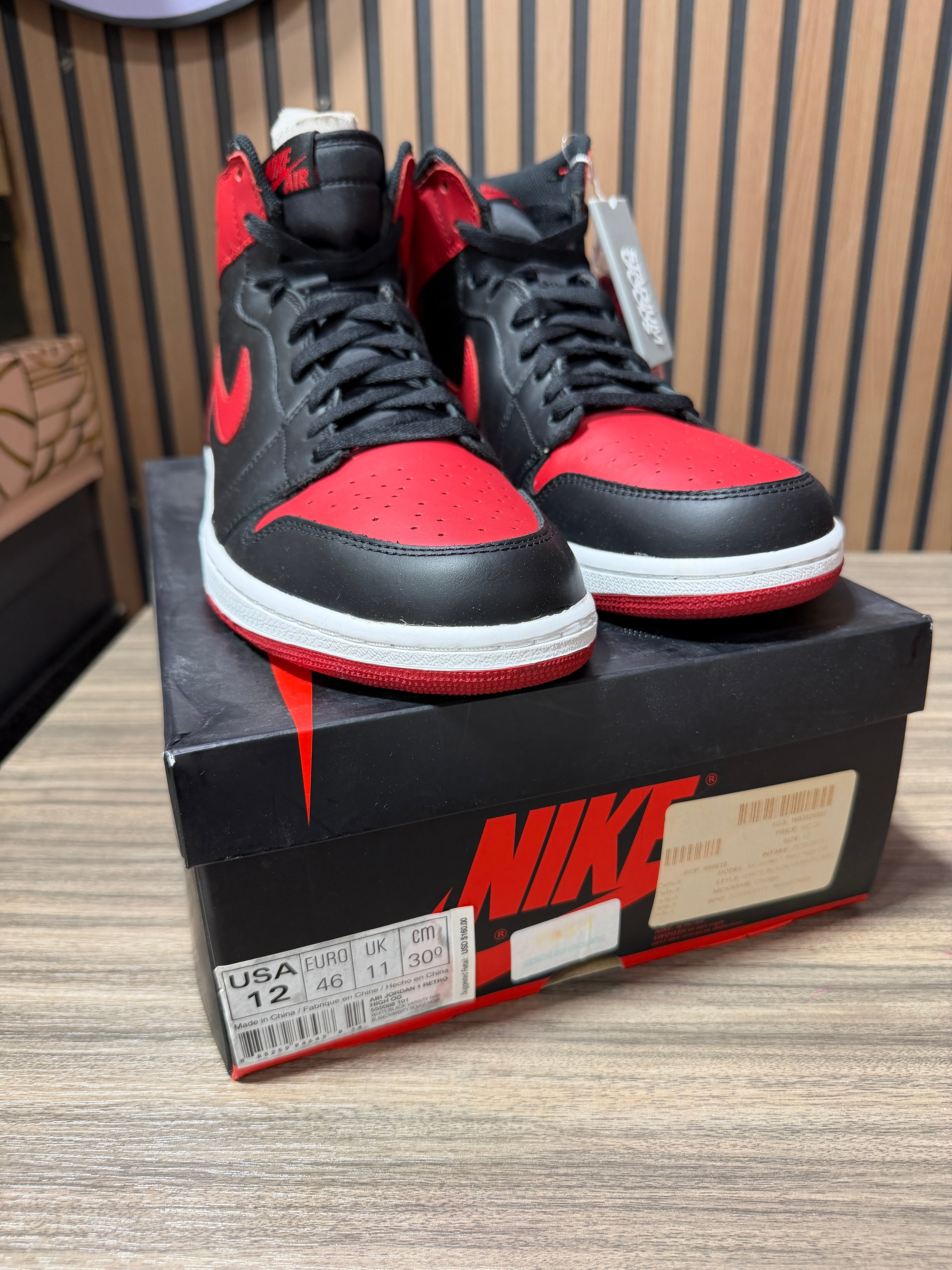Jordan 1 Retro Bred (2013) Sz 12