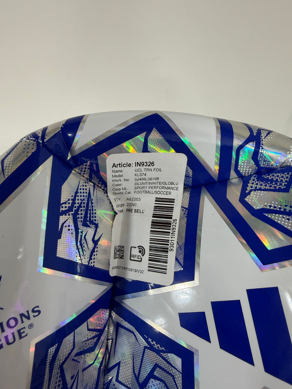 Adidas UEFA Champions League Replica Match Ball Training Sz 5