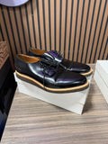 Common Projects Dress Sneakers Black Leather Sz 12/45