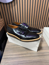 Load image into Gallery viewer, Common Projects Dress Sneakers Black Leather Sz 12/45
