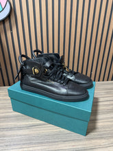 Load image into Gallery viewer, Buscemi Mens Black with Gold hardware 100mm Sneakers Sz 12/45
