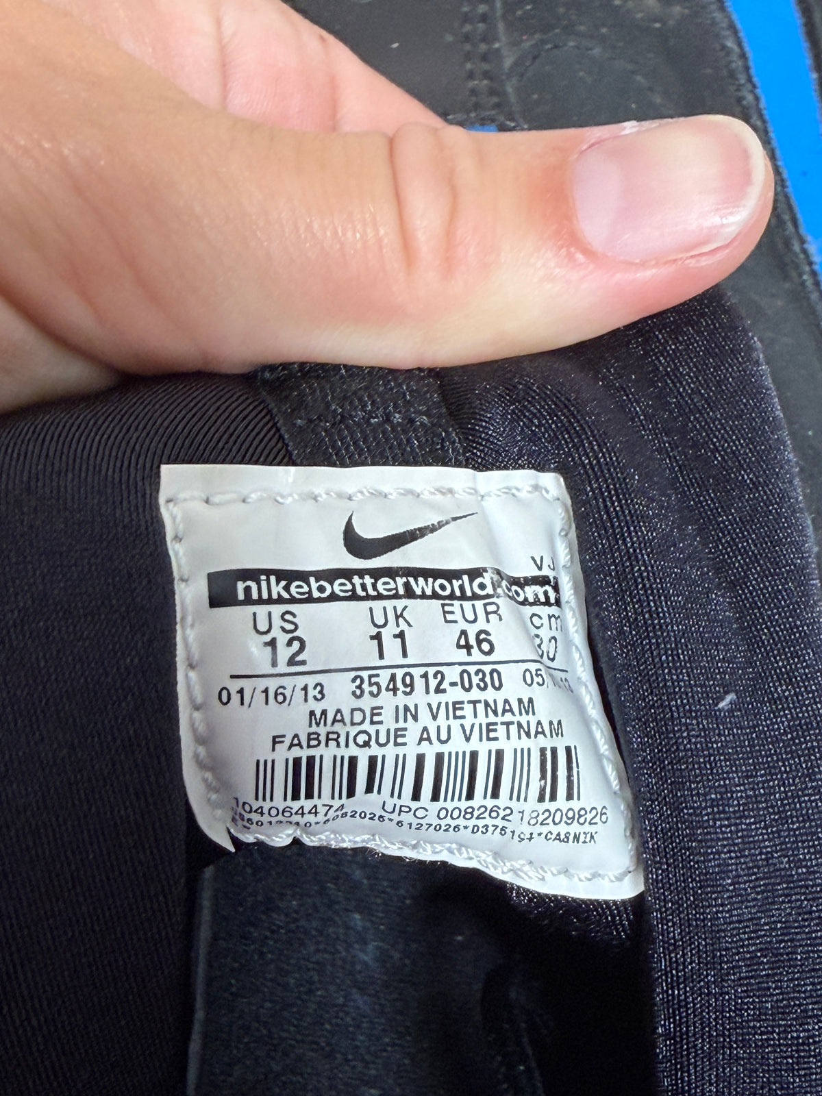 Nike Air Griffey Max 1 "Black Photo Blue" Sz 12
